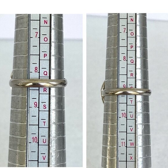 Sterling Silver 925 Round Domed Hollow Scrollwork Adjustable Ring Sz 8.25 - 9.5 - Picture 9 of 16